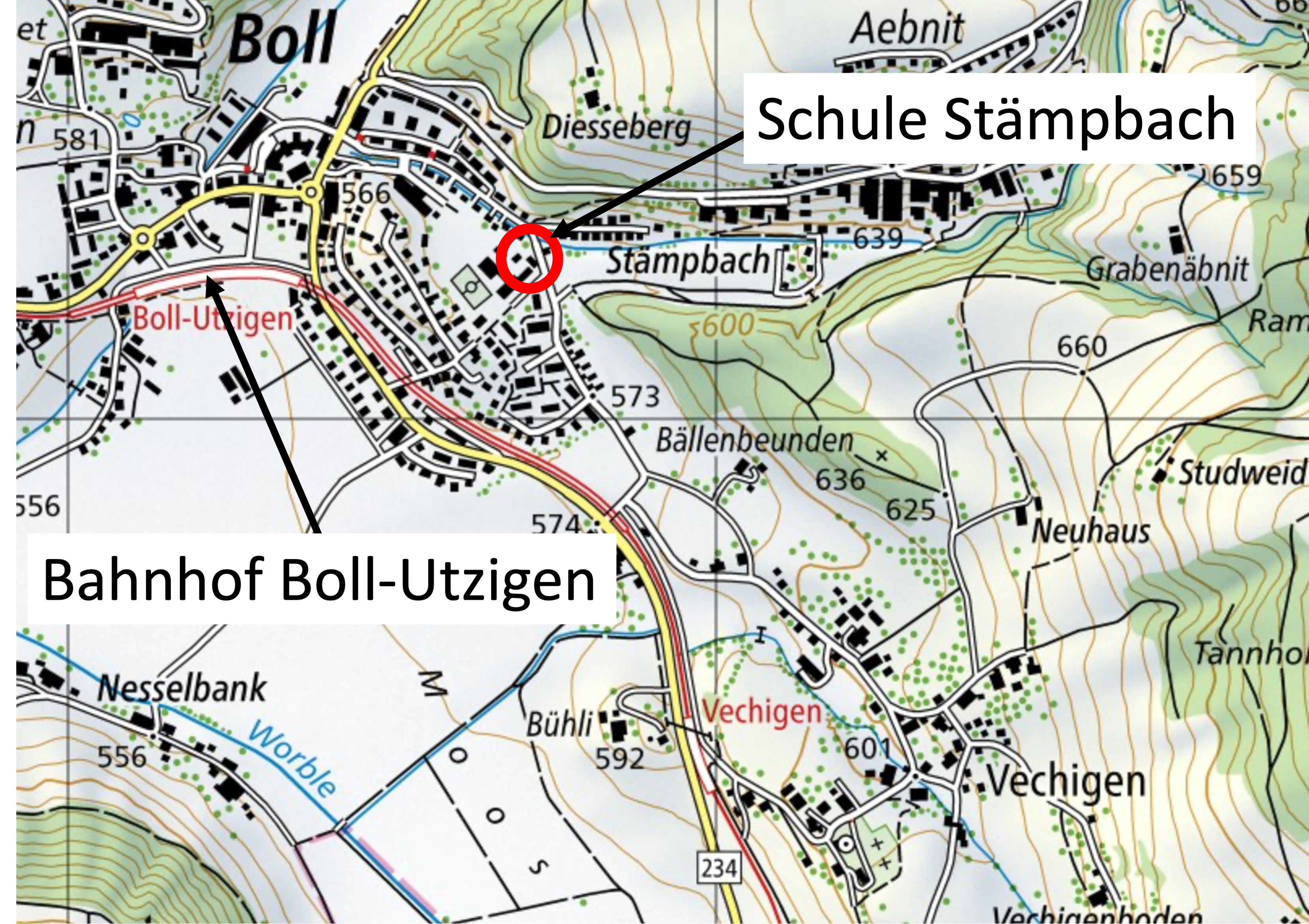 Karte Stämpbach